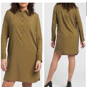 NWOT Universal Standard Rubicon Shirtdress - Olive (US 2XS 6-8)